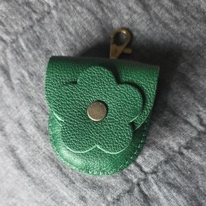 Portland Leather Green Key & Card Holder